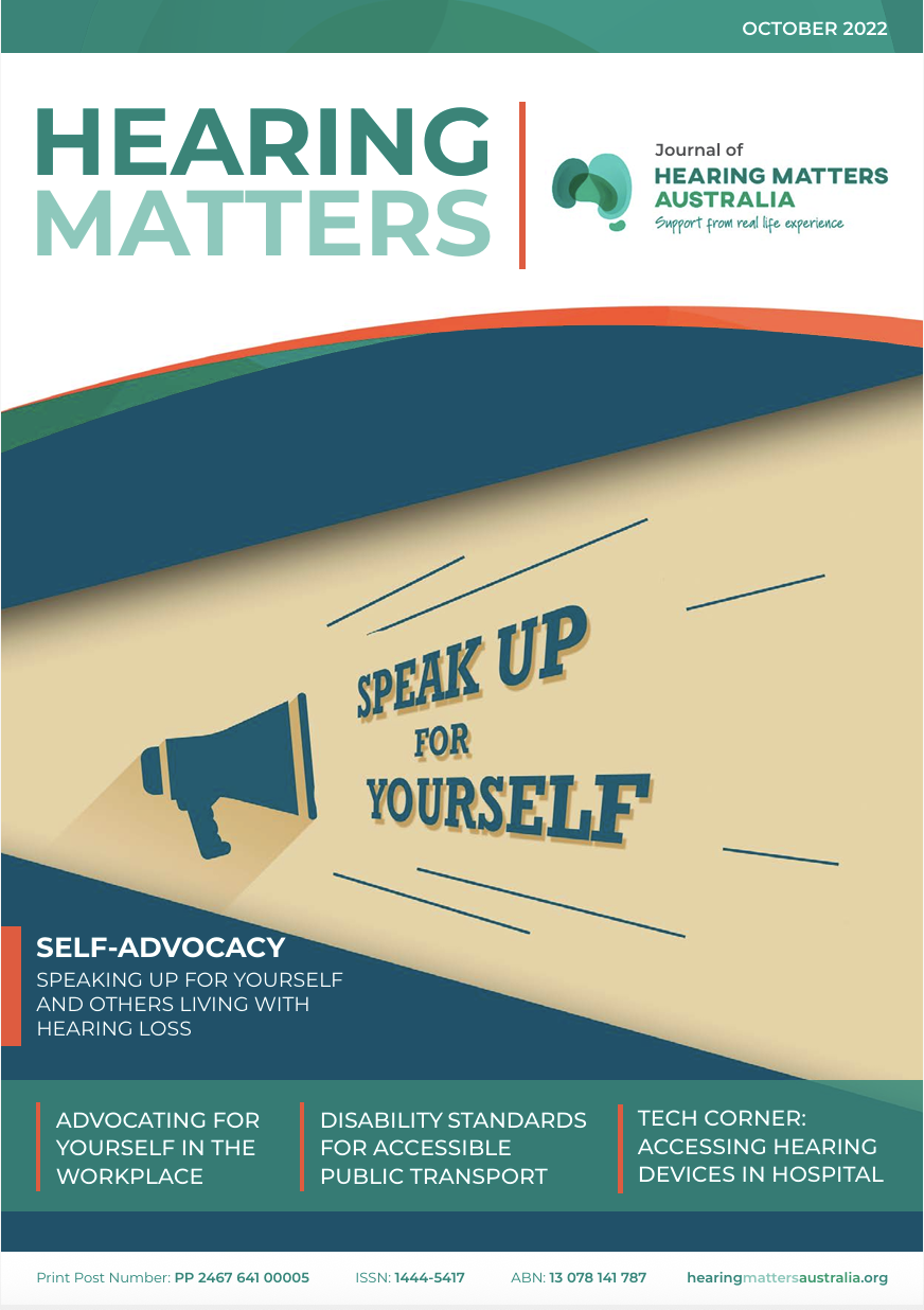 Hearing Matters_October 2022 edition_Self-advocacy and building confidence